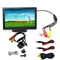 Parkplatz Rückfahr kamera ccd hd 12led mit 5-Zoll-Monitor tft lcd digitaler Antik bildschirm 2-Wege-Videoeingang