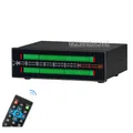 VU56 PRO Misuratore di livello sonoro LED a doppio canale MIC + LINE Visualizzatore dello spettro musicale Display Splitter audio stereo Adattatore da 3,5 mm/RCA