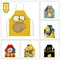 Grembiule The Simpsons Moda Donna Grembiule antivegetativo antiolio Cartone animato Strumento per la pulizia della cucina domestica Accessori per forniture da cucina