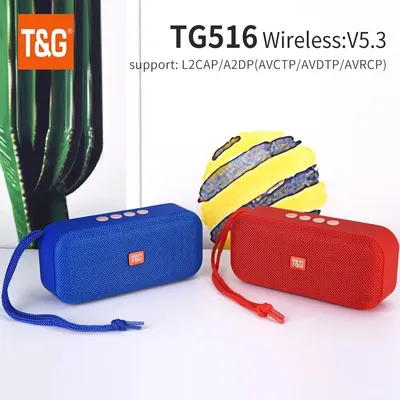 Bluetooth Speaker TG516 Portable Mini Wireless Soundbar Outdoor Indoor Subwoofer Loudspeaker Support
