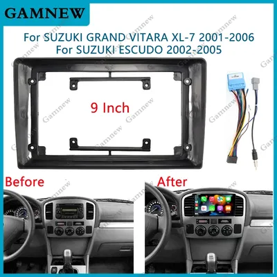 9 Inch Car Frame Fascia Adapter For Suzuki GRAND VITARA XL-7 ESCUDO 2001-2006 Android Radio Audio