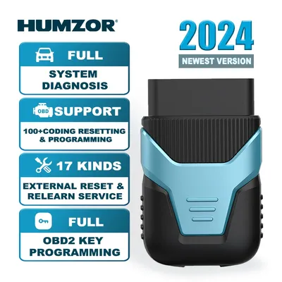 Bluetooth OBD2 Scanner V5.2 HUMZOR Z126 Full System Diagnosis Tool Key Programming Tire Pressure