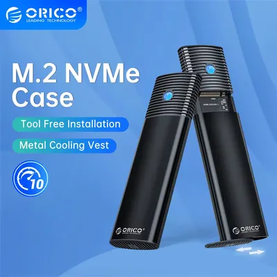 ORICO 10Gbps M2 SSD Enclosure NVMe PCIe SSD Box for M.2 NVMe NGFF SATA SSD Disk Tool Free M.2 SSD