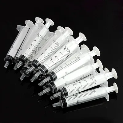 No needle! 5 10 20 50 100Pcs Reusable 5ML Hydroponics Plastic Nutrient Health Measuring Nutrient