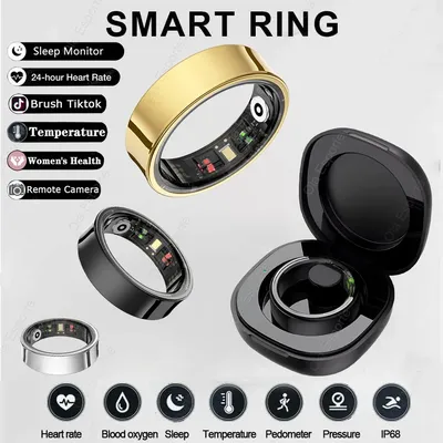 New Samsung appearance Smart Ring Military Grade Titanium Steel Shell health Monitor 5ATM Waterproof