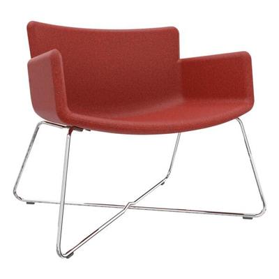 fm Büromöbel Lounge-Sessel »Lodus« mit Drahtgestell mit Armlehnen rot, 86x42x72 cm Image