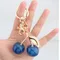 Blue Crystal Cherry Pendant Decoration for Coach Handbag Shoulder Bag Womens Exquisite Keychain