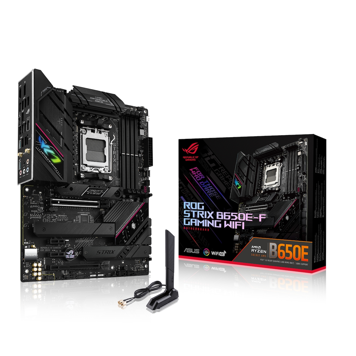 ASUS ROG STRIX B650E-F GAMING WIFI Mainboard Sockel AMD AM5 Image