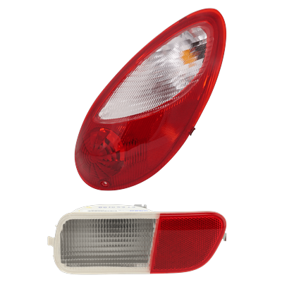 2008 Chrysler PT Cruiser Halogen Tail Light, With bulb(s), OE Replacement