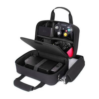 USA GEAR Nintendo Switch and Accessory Case with Shoulder Strap (Black) GRSLS14605BKEW