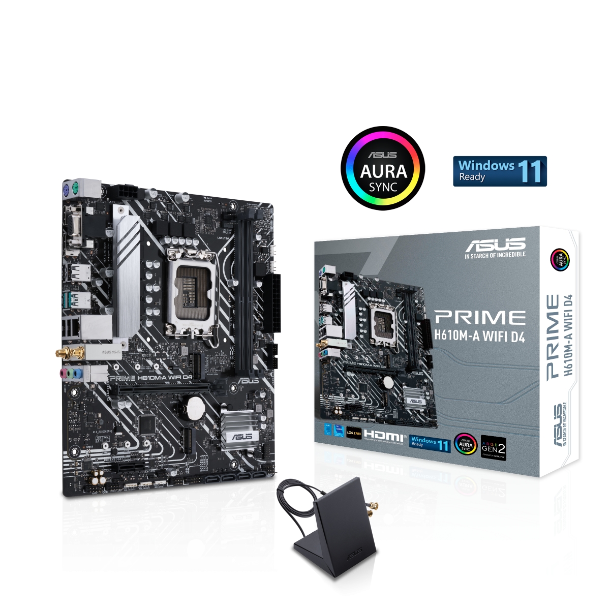 ASUS PRIME H610M-A WIFI D4 Mainboard Sockel Intel LGA 1700 Image