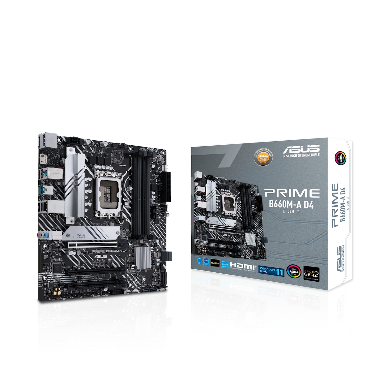 ASUS PRIME B660M-A D4-CSM Business Mainboard Sockel Intel LGA 1700 Image