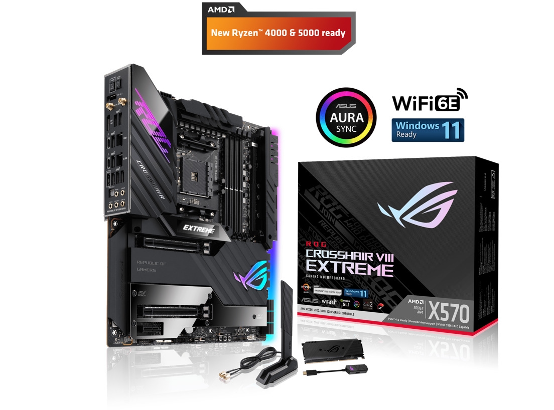 ASUS ROG CROSSHAIR VIII EXTREME AMD X570 Gaming-Mainboard Image
