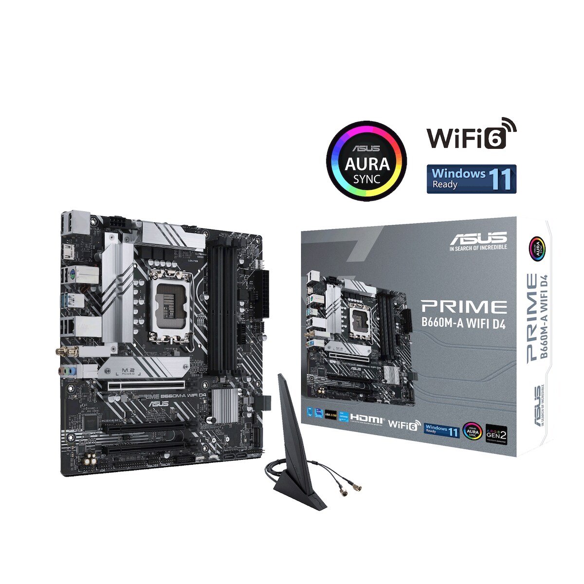 ASUS PRIME B660M-A WIFI D4 Gaming Mainboard Sockel Intel LGA 1700 Image
