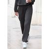 Loungehose COPENHAGEN STUDIOS, Damen, Gr. 44/46, N-Gr, grau (dunkelgrau), Sweatware, Obermaterial: 54% Modal, 40% Polyester, 6% Elasthan, unifarben, casual, bequem lang, Hosen, extra softes Material