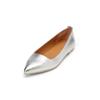 Ballerina MARC O'POLO "aus edlem Lammleder", Damen, Gr. 38, silber, Obermaterial: 100% Leder, unifarben, Schuhe