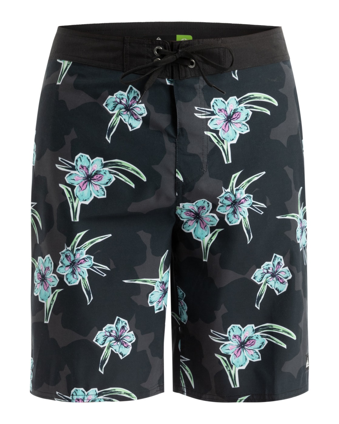 Boardshorts QUIKSILVER "Everyday Straight 20", Herren, Gr. 31SM, schwarz (schwarz fallen blossom), 100% Polyester, Hosen Image