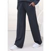 Loungehose COPENHAGEN STUDIOS, Damen, Gr. 48/50, N-Gr, grau (dunkelgrau), Sweatware, Obermaterial: 54% Modal, 40% Polyester, 6% Elasthan, unifarben, casual, bequem lang, Hosen, extra softes Material