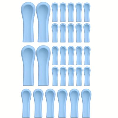 TEMU 30-pack Silicone Ear Spoon Tips, Reusable Ear Cleaner Wax Removal Heads, No Electricity Or Battery Needed Image