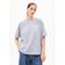 GIANNAA FORTUNE - Frauen Oversized Fit T-Shirt - grau (Größe: S)