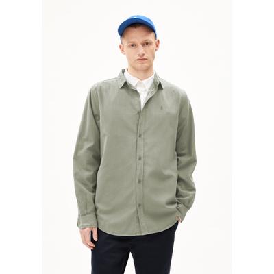 GIAALO OVERSHIRT - Männer Relaxed Fit Hemd - grün (Größe: S)