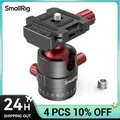 Testa a sfera per treppiede SmallRig Testa a sfera panoramica rotante a 360 gradi con piastra per pattino rapido da 1/4 di pollice per fotocamera DSLR per treppiede 3034