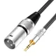 Cavo da 3,5 mm a XLR Cavo da microfono ausiliario da XLR a 3,5 mm Mini jack da 1/8 pollici bilanciato a XLR maschio per mixer altoparlante per telefono portatile