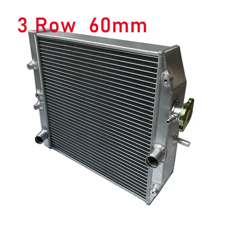 Radiatore in alluminio da corsa a 3 file ad alte prestazioni 60mm per Honda Civic EK EG DEl Sol Manuale D15 D16 per CIVIC EK3 B16 B18 K8 92-98