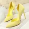 BIGTREE chaussures femmes pompes mode talons hauts chaussures noir rose jaune chaussures femmes
