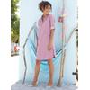 Jeanskleid CASUAL LOOKS "Jeans-Kleid", Damen, Gr. 54, Normalgrößen, rosa (rosé), 100% Baumwolle, unifarben, kurz, V-Ausschnitt, 3/4-Ärmel, Kleider, Topseller