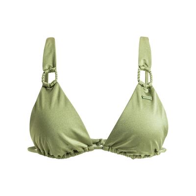 Triangel-Bikini-Top ROXY "Brilho", Damen, Gr. M, Cup B, grün (loden grün), 82% Nylon, 18% Elasthan, Bikini-Oberteile Image