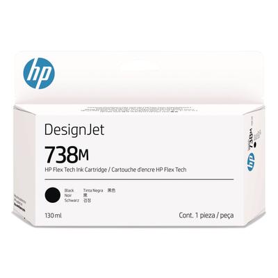 HP 738M (A24VLA) Original Designjet Ink Cartridge, Black (HEWA24VLA) Each Inkjet Printer Cartridges