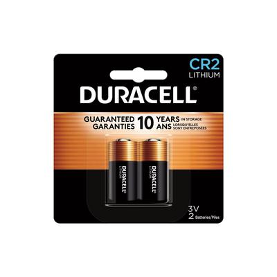Duracell Specialty High-Power Lithium Batteries, CR2, 3 V, 2/Pack (DURCR2B2PK) Pack of 2 Duracell® Specialty Batteries