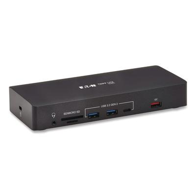 Tripp Lite by Eaton Triple Display USB-C Dock, Displayport/HDMI/RJ45/USB/VGA, Black (TRPU442ABDOCK9) Each Handheld Computers, PDAs and Accessories