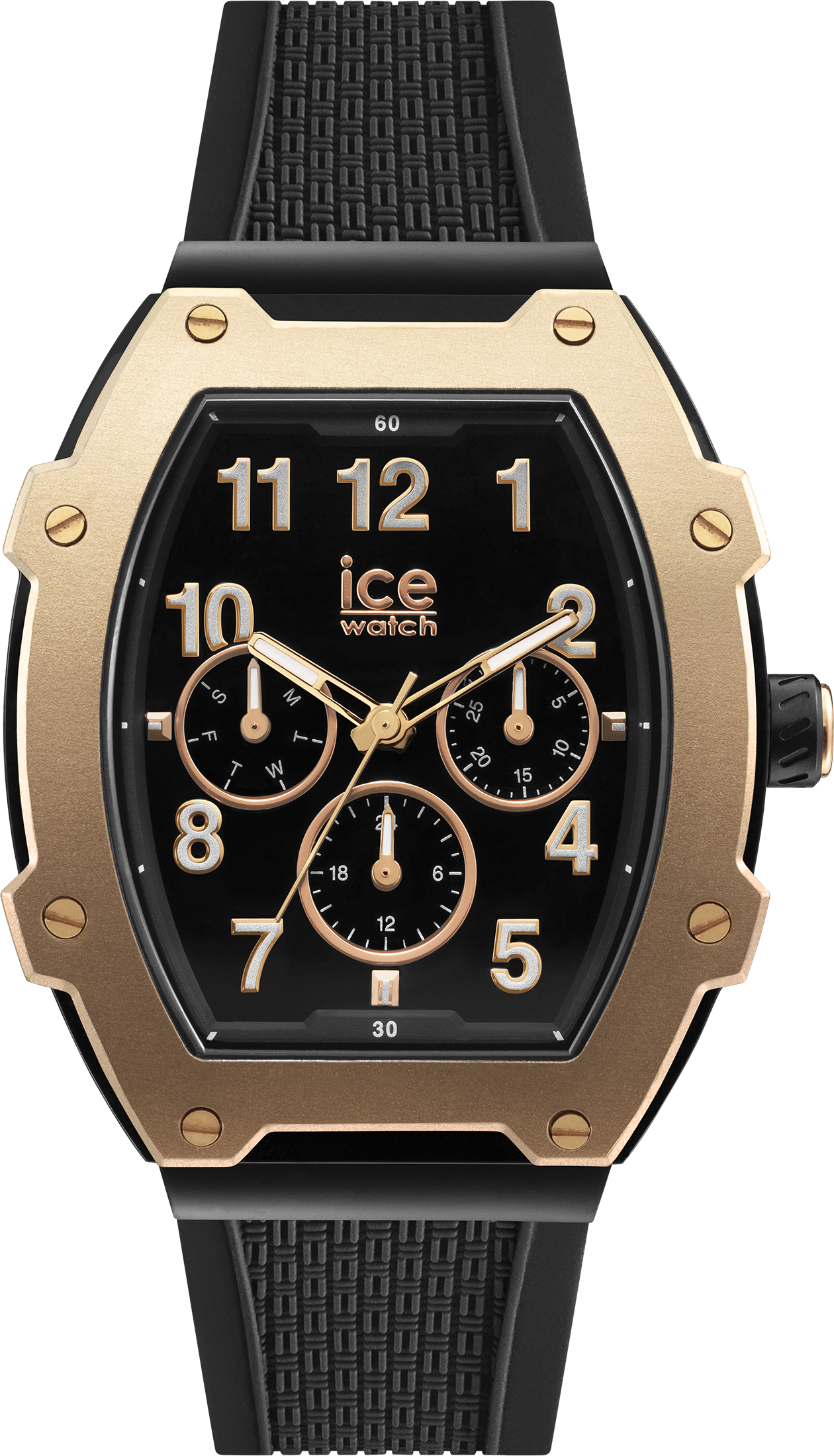 Ice-watch Ice Watch Ice Boliday - Black Rose-gold Unisex's 023315 Silicone - One Size | Ice-watch Sale | Discount Designer Brands