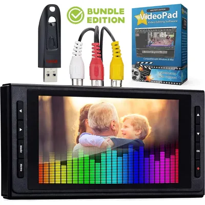 Video to Digital Converter 3.0 (Third Generation) - Record Video & Audio from VCR's VHS AV RCA Hi8