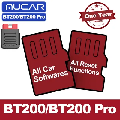 Renew MUCAR BT200/MUCAR BT200 Pro 15 Reset Softwares 1 Year Free 15 Resets Maintenance Function T-code
