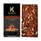 Kaffeto Dark Chocolate Bar with Almonds & Strawberries 2,82 oz (Pack of 5)