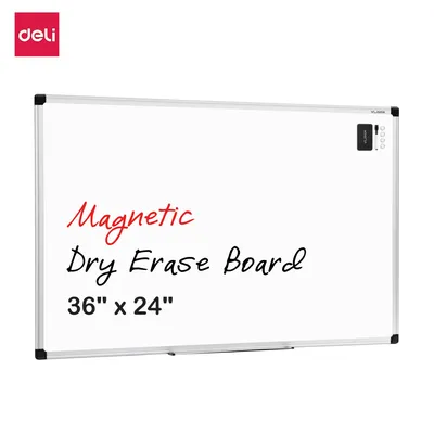 Deli 36"x24" Dry Erase Board set,Durable Dry-Erase Board for Office, Classroom, and Home Organization