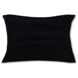 Bestlivings Kissenhülle Kuschel ca. 30 x 50cm schwarz - jet black ohne Füllung Image