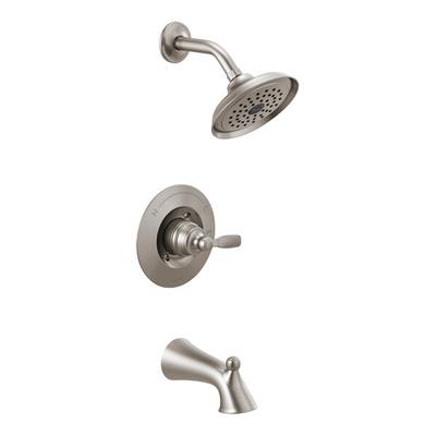 Delta Faucet T14432-SS Woodhurst 1.75 GPM / 6.0 GPM Stainless Finish Valve, Bath, and Shower Trim Kit with Monitor Pressure Balancing Cartridge