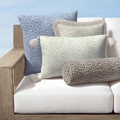 Luna Leopard Indoor/Outdoor Pillow - Dune, 13