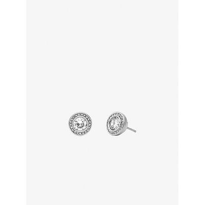 Michael Kors Pavé Halo Stud Earrings Silver One Size