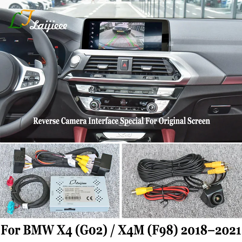 Rückfahrkamera für BMW X4 G02 X4M F98 2018 2019 2020 2021, OEM-Bildschirm/Plug-and-Play-HD-Nachtsicht-Rückansicht-Parkkamera Image