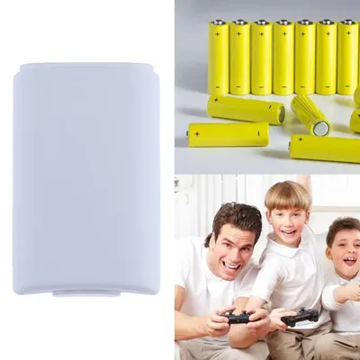 Abs Batterie Rückseite mit Aufkleber Kunststoff Wireless Controller Batterie abdeckung Spiel zubehör Image