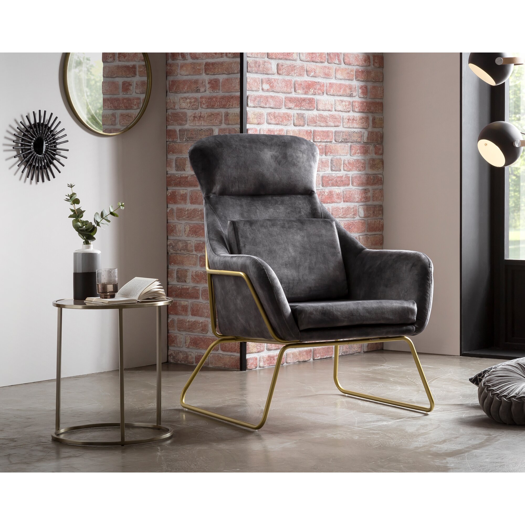 SalesFever »Chester« Relaxsessel grau 73x102x80 cm