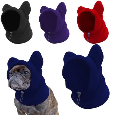 Soft Dog's Fleece Bat Hat Warm Pet Headwear Dog Warmer Ears Hoodie Caps Pet Supplies Pet Headgear