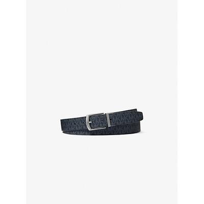 Michael Kors Reversible Signature Logo and Leather Belt