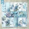 36 feuilles de papier fin à découper pour fille papillon bleu clair, 6 pouces, pour journal intime, Magazine poubelle, arrière-plan de carte de vœux
