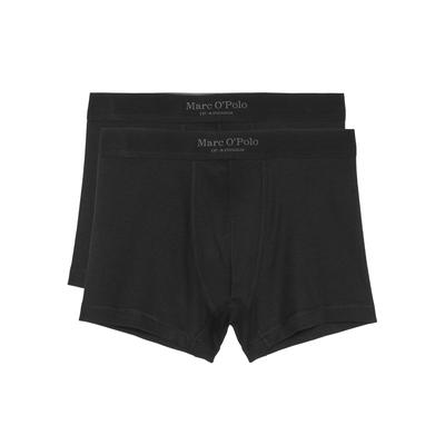 Trunk MARC O'POLO "Iconic Rib", Herren, Gr. XXL, schwarz, Feinripp, Obermaterial: 95% Baumwolle, 5% Elasthan, unifarben, eng, Unterhosen, mit elastischem Logobund Image